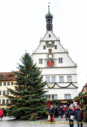 Christmas tree on Rothenburg Marktplatz